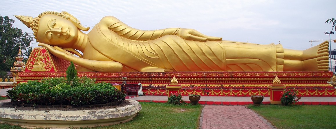 Liegender Buddha in Vientiane