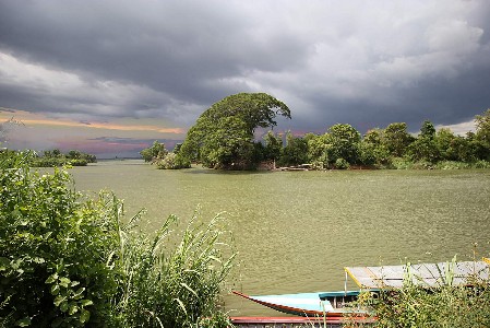 Mekong Fluss in Südlaos